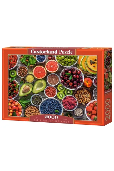 Puzzle 2000 el. Table Full of Superfood Castorland