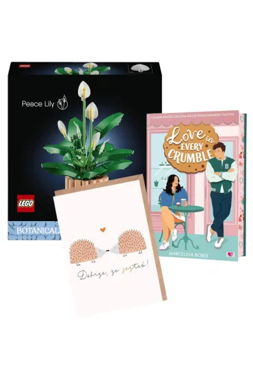 Pakiet: Love in Every Crumble (barwione brzegi), Skrzyd�okwiat 11504, Walentynka Dobrze �e je�te� + eko koperta