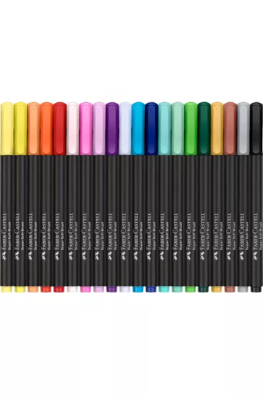 Faber-Castell Pisaki p�dzelkowe Black Edition 20 szt.