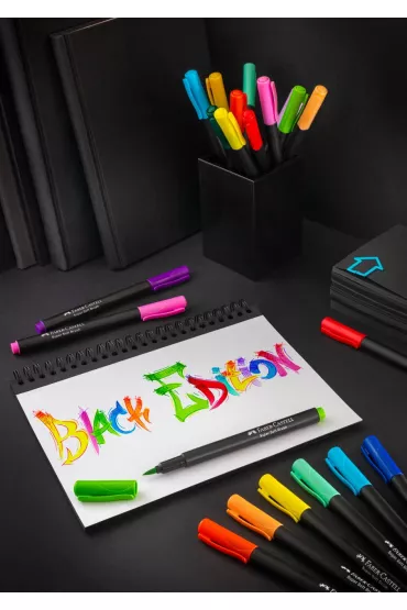 Faber-Castell Pisaki p�dzelkowe Black Edition 20 szt.