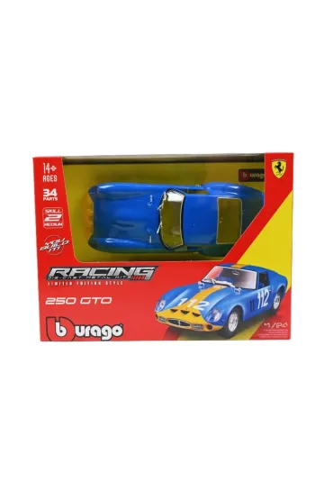 Bburago Model 1:24 Ferrari Racing 250 GTO niebieski