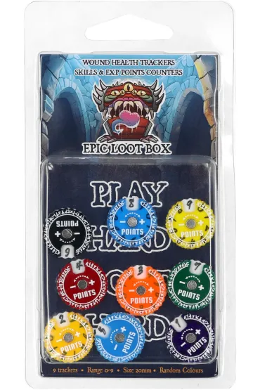 Epic Loot Box Trackers Counters Range 0-9 20mm Random Colours