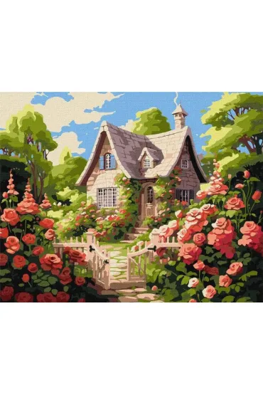 Ideyka Malowanie po numerach - Przytulny domek 40x50cm