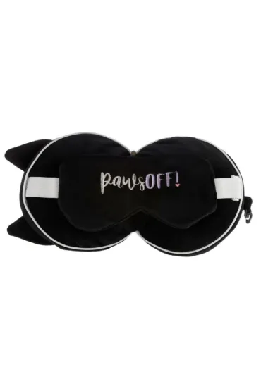 Puckator Pluszowa poduszka podr�na z opask� na oczy Relaxeazzz - Kot Feline Fine