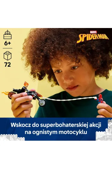 LEGO Super Heroes Spider-Man kontra Ghost Rider na motocyklu 76335