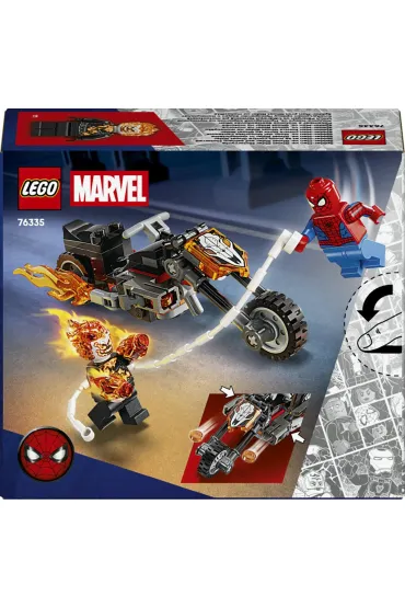 LEGO Super Heroes Spider-Man kontra Ghost Rider na motocyklu 76335