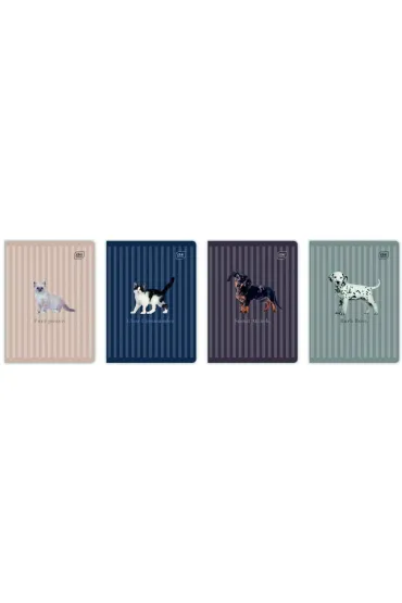 Interdruk Zeszyt A5/60K kratka 70g Puppy Sign mix (10 szt)