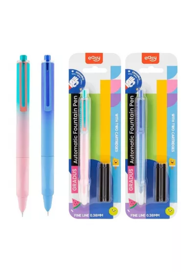 Easy Stationery Pi�ro wieczne wymazywalne + 2 naboje mix EASY