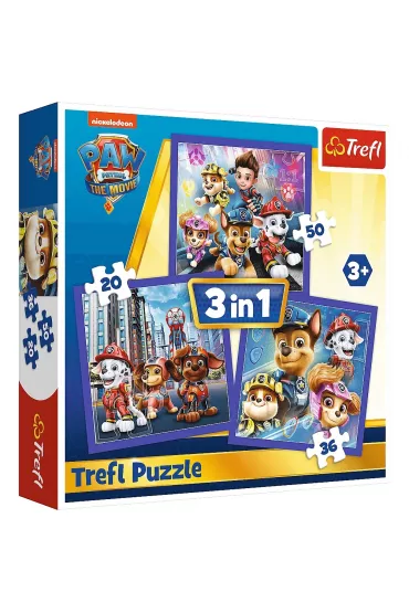 Puzzle  3w1 Psi Patrol Trefl