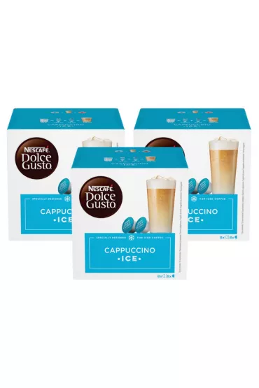Nescafe Dolce Gusto Cappuccino Ice Kawa w kapsu�kach Zestaw 24 x 14 g + 24 x 13 g