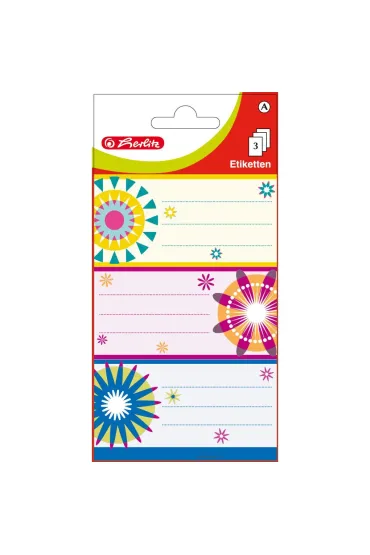 Herlitz Naklejki szkolne Kwiaty Kolorowe