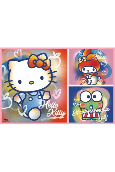 Puzzle 2x200 el. Hello Kitty i przyjaciele Trefl
