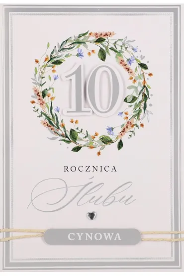 Karnet okazjonalny B6 z kopert� 10 Rocznica �lubu PAN DRAGON HM200-3401
