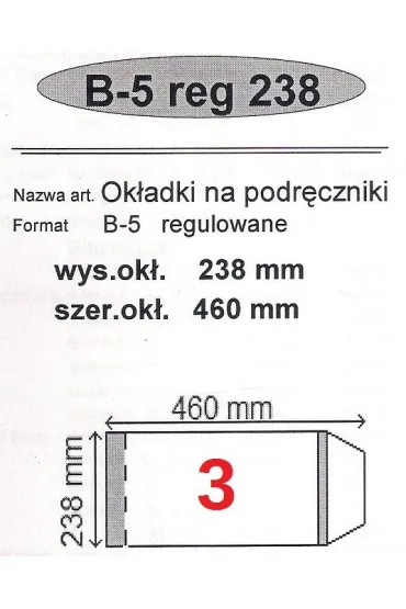 Narnia Ok�adka na podr�cznik B5 regulowana 25 szt.