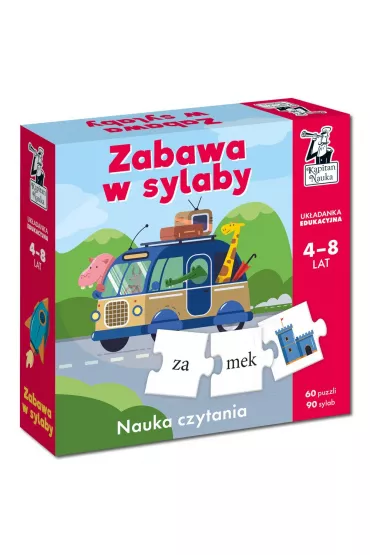 Zabawa w sylaby. Ukadanka edukacyjna (4-8 lat). Kapitan Nauka - Krzysztof  Strcioch