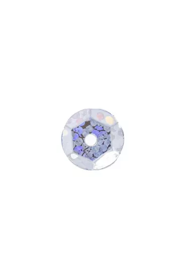 Cekiny hologramowe H 80 srebrny 6mm, 10g