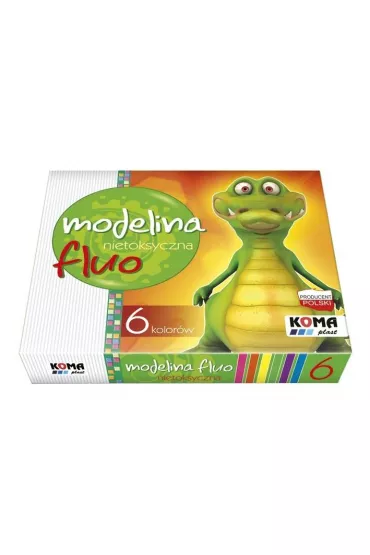 Koma-Plast Modelina fluorescencyjna 6 szt.