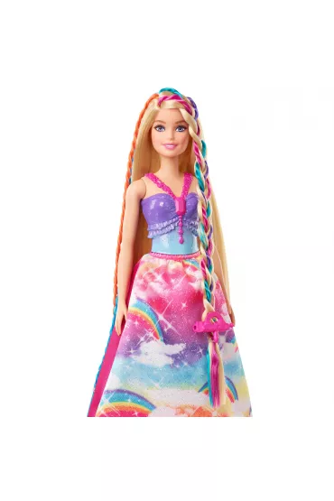 Barbie Ksiniczka Zakrcone pasemka GTG00 Mattel