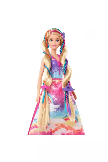 Barbie Ksiniczka Zakrcone pasemka GTG00 Mattel