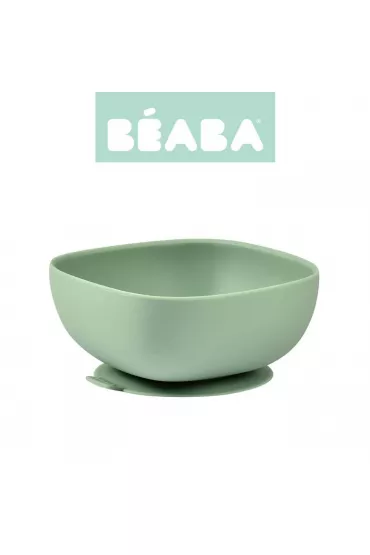 Beaba Silikonowa miseczka z przyssawk sage green 240 ml