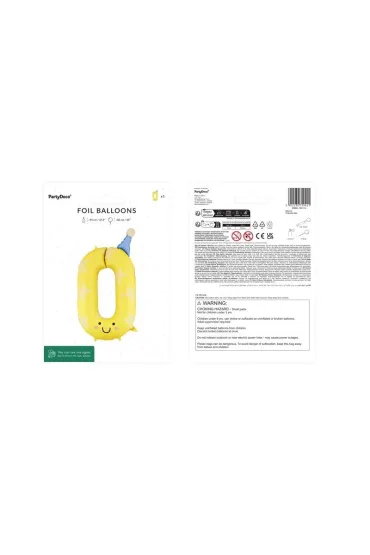 PartyDeco Balon foliowy Cyfra 0 ��ty 86cm