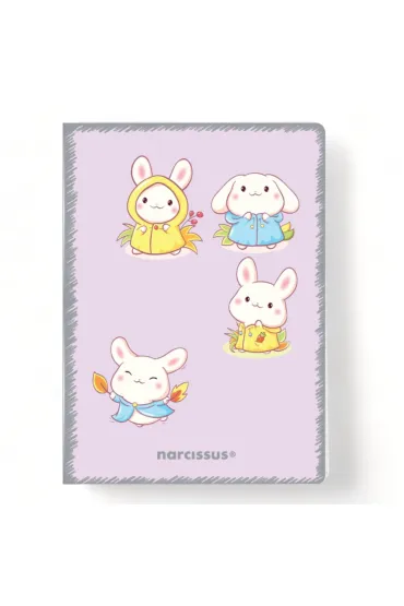 Narcissus Zeszyt A5 32k.w kratk� PP Kawaii 1szt.mix