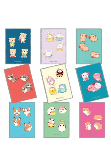 Narcissus Zeszyt A5 32k.w kratk� PP Kawaii 1szt.mix