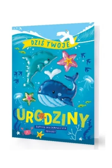 Pan Dragon Karnet XXL Urodziny ocean z naklejkami