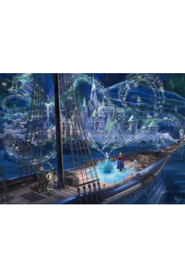 Puzzle 1000 T.Kinkade PQ Kraina lodu Mi�o�� i Magia Disney 114002 Schmidt
