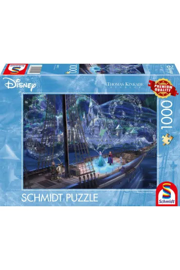 Puzzle 1000 T.Kinkade PQ Kraina lodu Mi�o�� i Magia Disney 114002 Schmidt