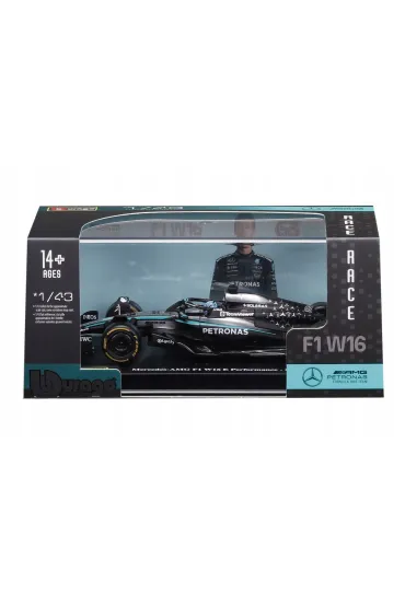 Bburago model 1:43 bolid f1 mercedes amg w16 2025 george russell bburago 18-38238