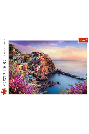 Puzzle 1500 el. Widok na miasteczko Manarola Trefl