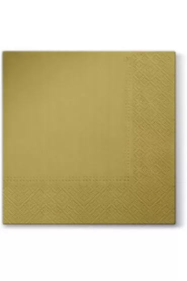 PartyDeco Serwetki tr�jwarstwowe z�oty 33x33cm