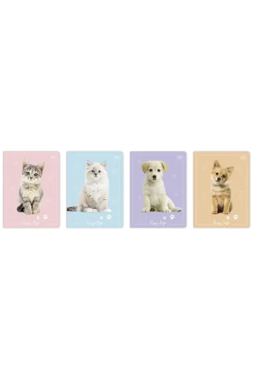 Interdruk Zeszyt A5 Puppy Sign mix kratka 16 kartek