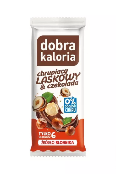 Dobra Kaloria Baton orzech laskowy i czekolada 35 g