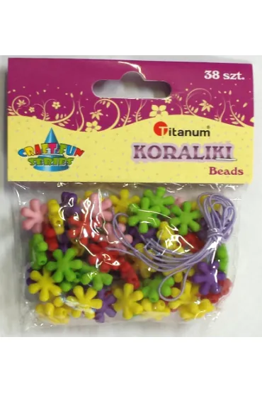 ZESTAW KORALIKOW KWIATY 38 SZT BD026 * * Titanum