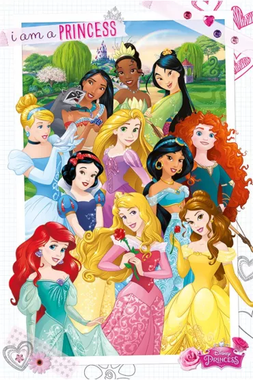 Disney Ksi�niczki - Jestem ksi�niczk� - plakat 61x91,5 cm