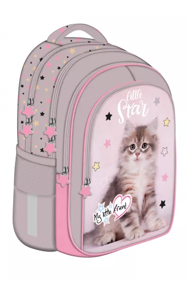 St. Majewski Plecak 4-komorowy BPL58 Grey Cat My Little Friend