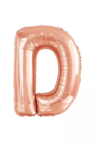 Amscan Balon foliowy litera D r�owe z�oto 62x86cm