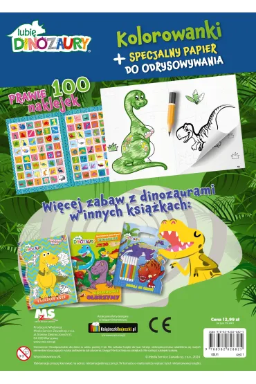 Lubi� Dinozaury. Odrysuj koloruj. Przygody dinozaur�w