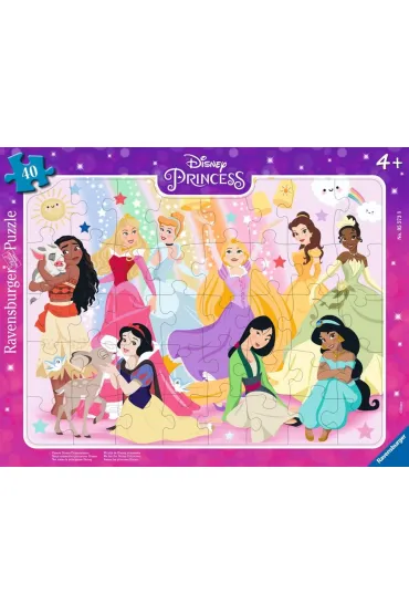 Puzzle 40 Disney Princess Frame Ravensburger
