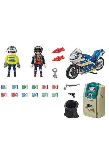 Playmobil City Action Policyjny motor: Po�cig za przest�pc�