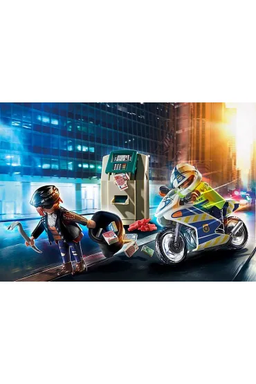 Playmobil City Action Policyjny motor: Po�cig za przest�pc�