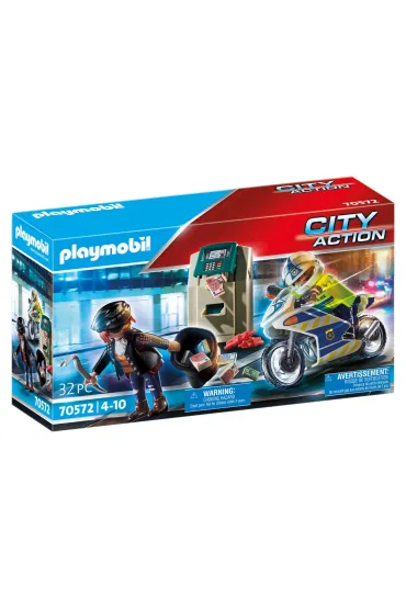 Playmobil City Action Policyjny motor: Po�cig za przest�pc�