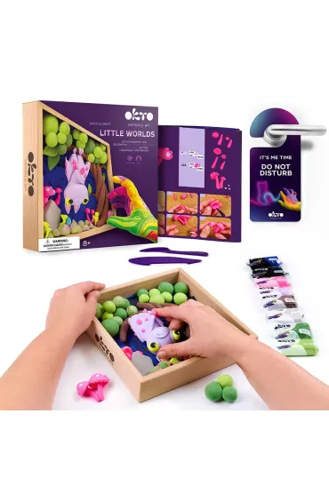 Okto Zestaw DIY z masy plastycznej Ma�e �wiaty Sztuka z Nietoperzem 21x21 cm