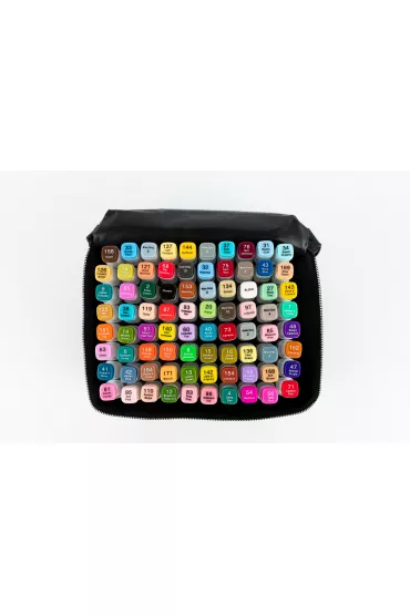 Rawmark Promarkery alkoholowe purePRO 80 kolor�w + etui 80 szt.