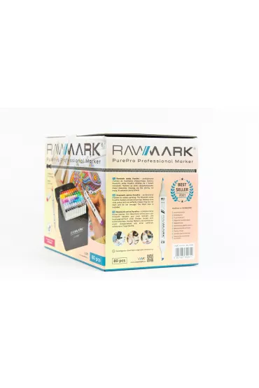 Rawmark Promarkery alkoholowe purePRO 80 kolor�w + etui 80 szt.