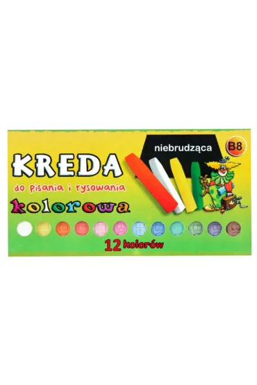 Mar-Bor Kreda niebrudz�ca 12 kolor�w