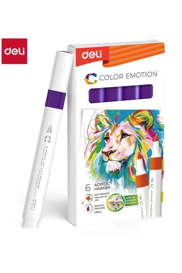Deli Marker akrylowy dark violet