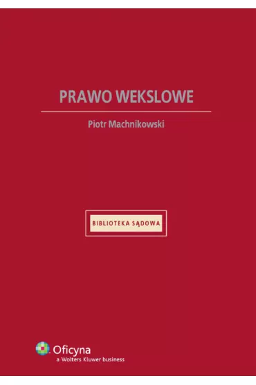 Prawo wekslowe - Piotr Machnikowski